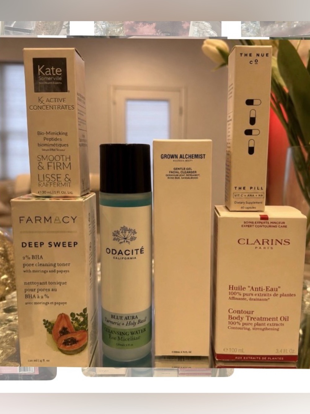 NEW Luxury Skincare Bundle Kate Somerville Farmacy Clarins Grown Alchemist